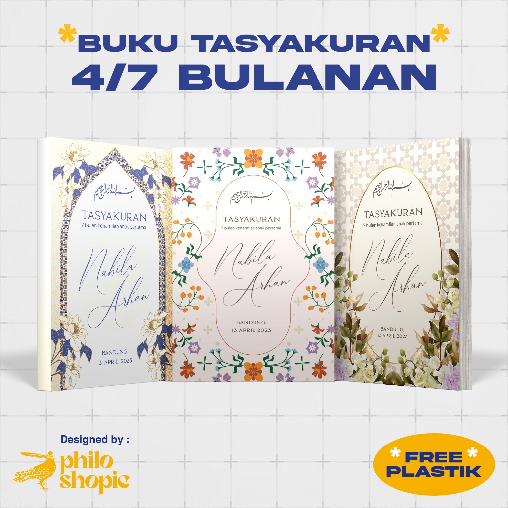 Buku Souvenir/Tasyakuran Kehamilan 4/7 bulanan