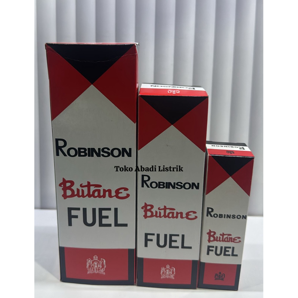 Robinson Butane Fuel Minyak Gas Isi Ulang Korek Api 37g, 120g & 220g KHUSUS PULAU JAWA