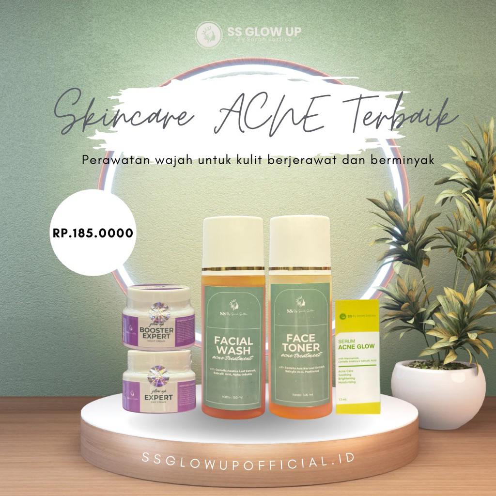 Paket Glow Up Full BPOM Booster Expert Series Terbaru BY SS Glow Up Sarah Sartika