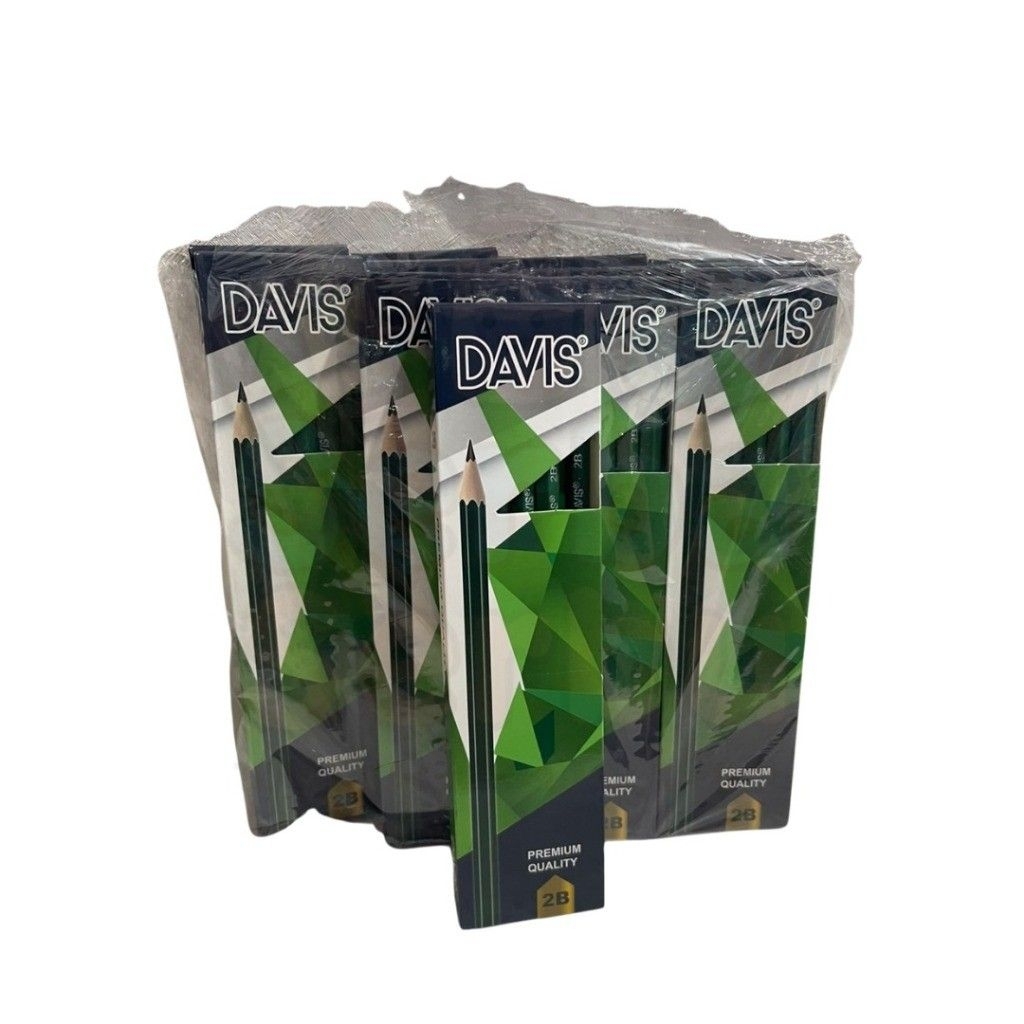 Pensil 2B Davis Hijau / Pensil 2B Hijau (1Box:12Pcs)