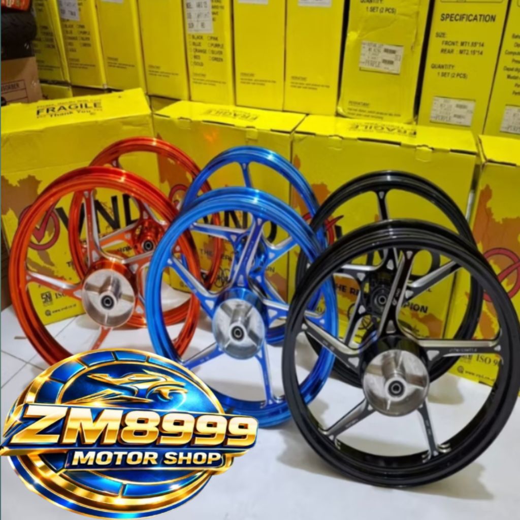 VND VELG RACING AK 55 140X17 & 160X17 KARISMA SUPRA 110 SUPRA 125
