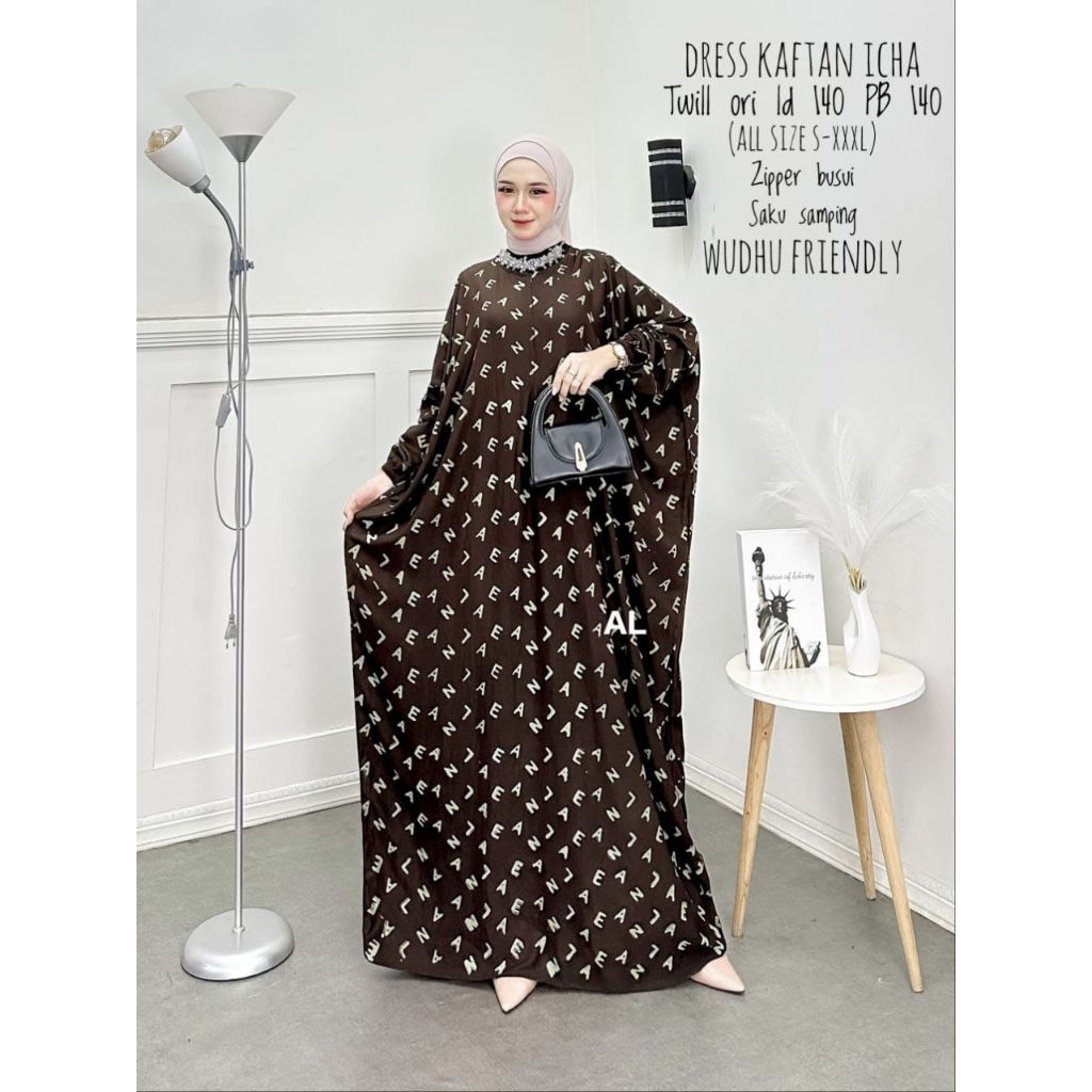 KAFTAN TWILL ORI ALENA BATIK PEKALONGAN HIJAB MURAH