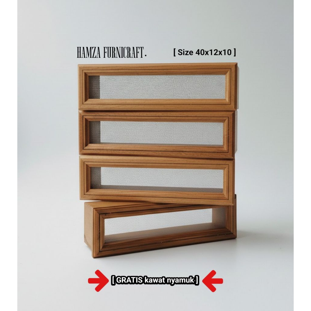 Loster Ventilasi Kayu jati Roster Untuk ventilasi rumah