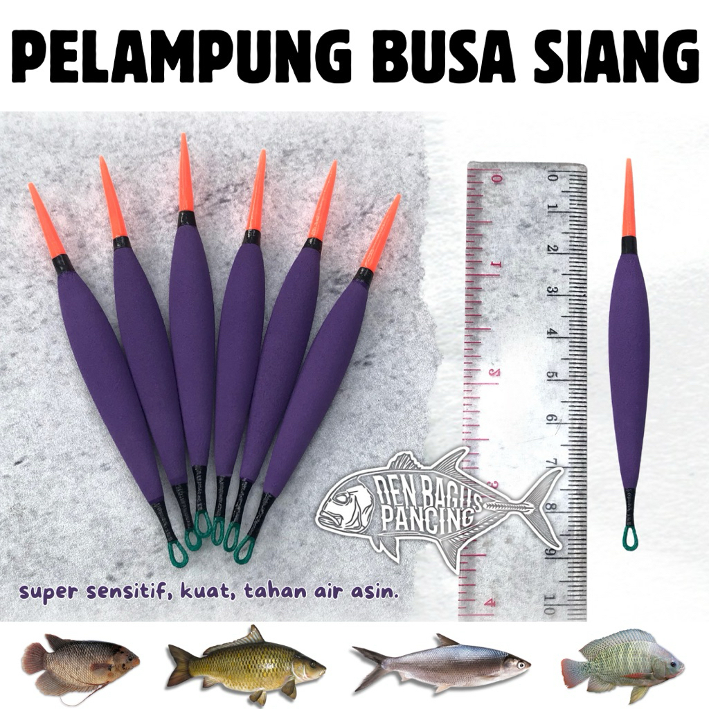 Pelampung Pancing Busa Jarum Ikan Nila Bandeng Umpan Lumut Super Sensitif Warna Ungu