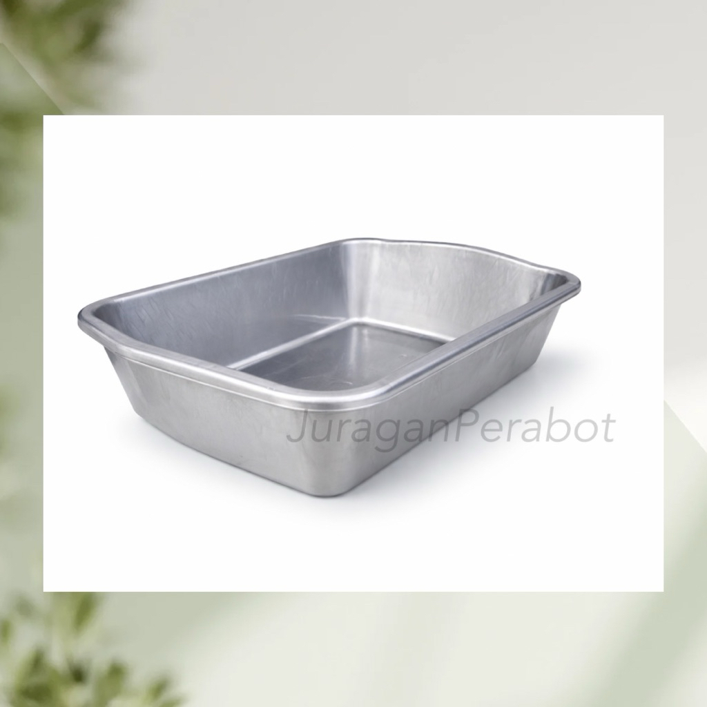 Bak/ Baskom Tahu Metalik Plastik Abu