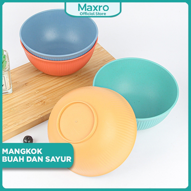 Maxro - Mangkok Jerami  Wheat Straw / Mangkok Kuah Gandum Wheat / Mangkok Gandum Warna Pastel