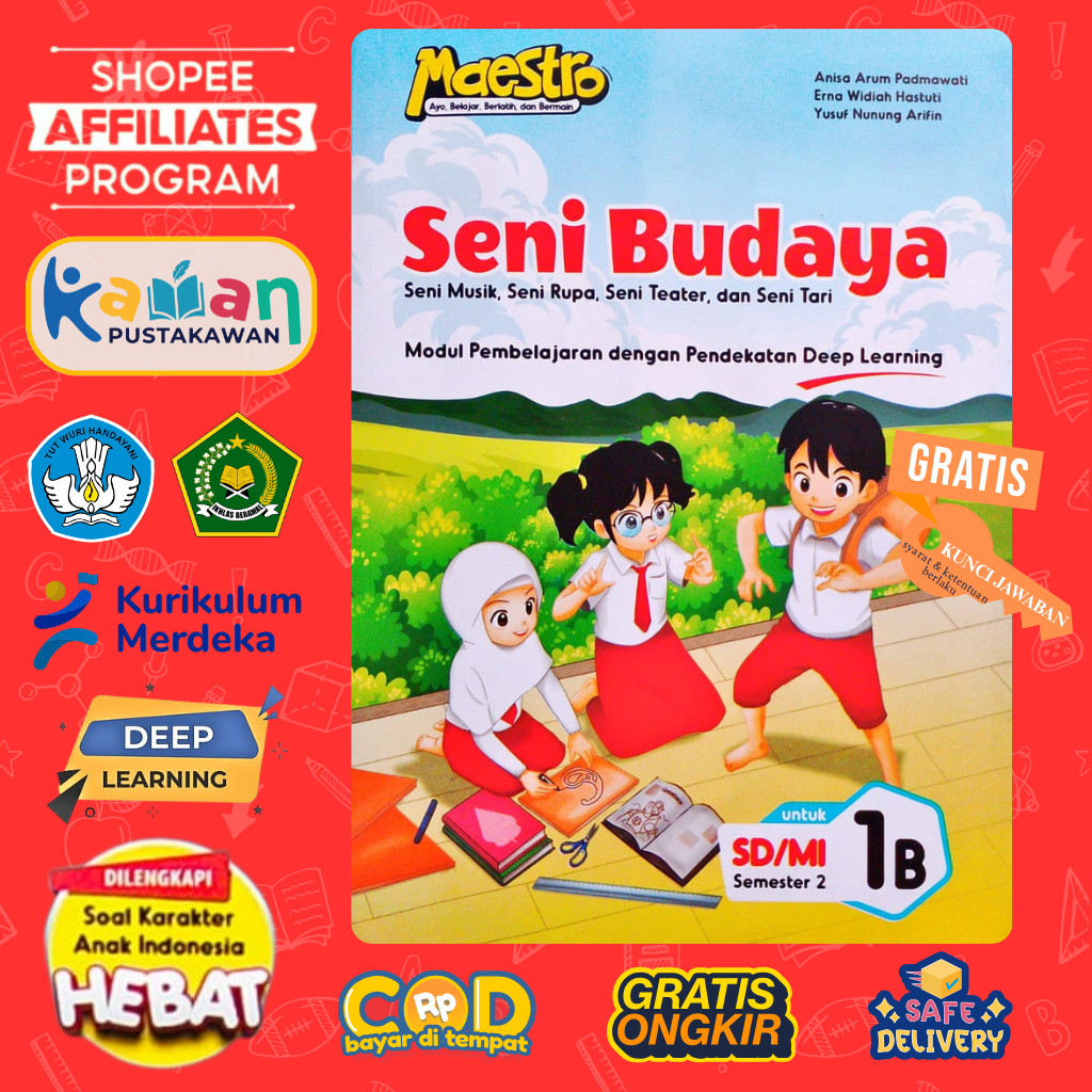 Maestro Seni Budaya Kelas 1 SD/MI Modul Ajar ( Seni Musik, Seni Rupa, Seni Teater, dan Seni Tari )