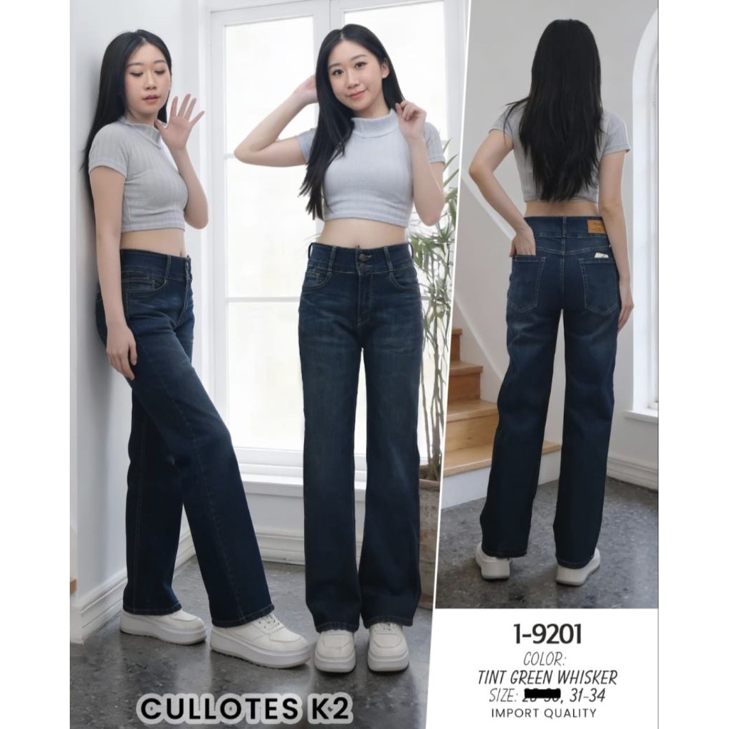 FELINO KULOT PANJANG KANCING DUA TINTGREEN WHISKER