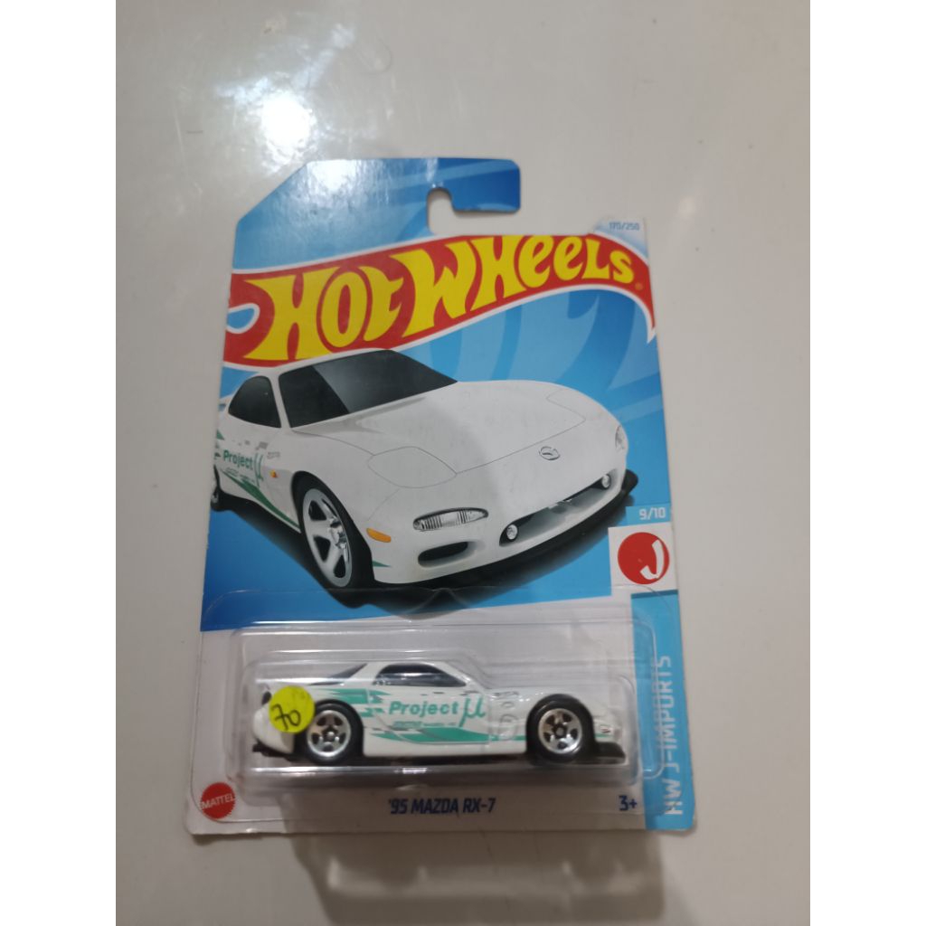 Hotwheels 95 Mazda rx7 Putih