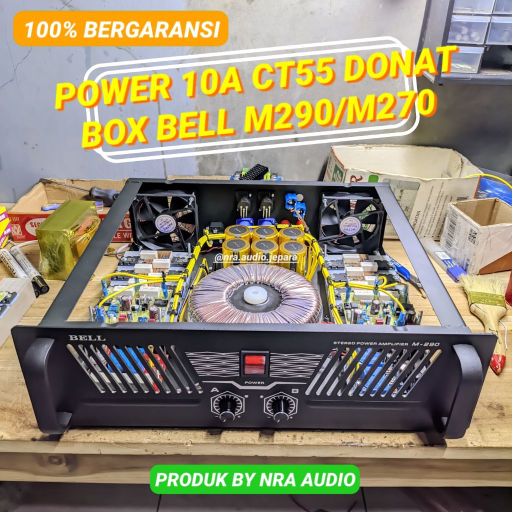 POWER 10A CT55 RAKITAN BALAP BOX BELL M290 POWER 10 AMPER CT55 AMPLIFIER 10 AMPERE CT55 RAKITN POWER