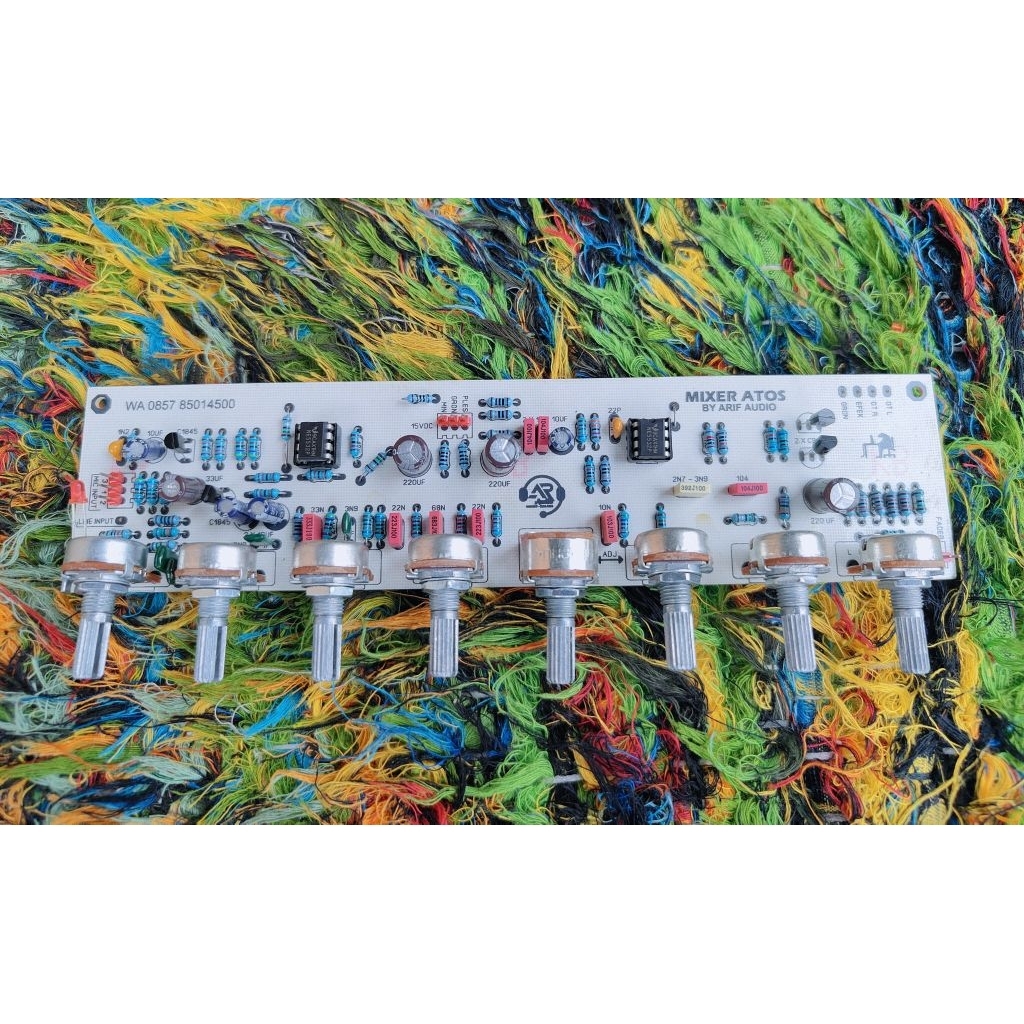 Kit audio mixer pasif / Atos 9 Potensio input mic balance