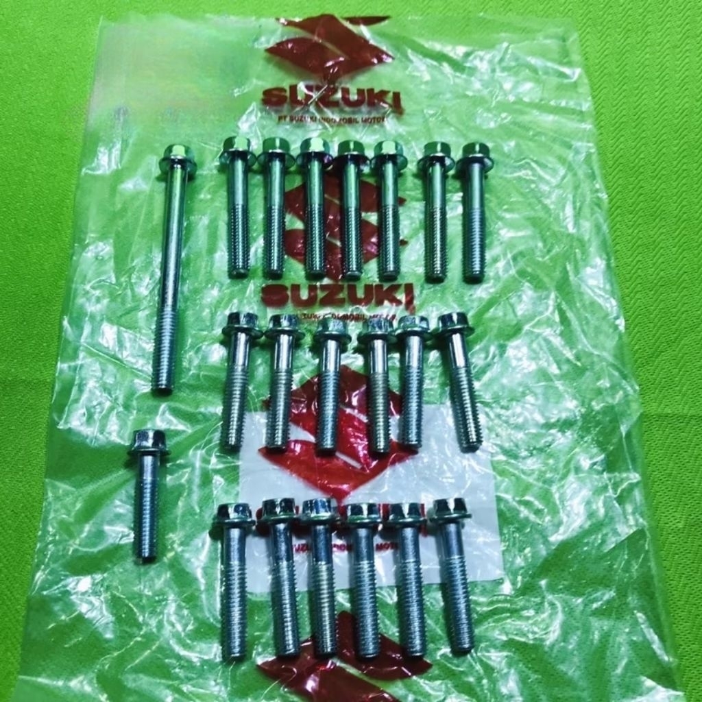 1 Set Baut Blok Bak Kopling Magnet Suzuki Satria FU 150 Satria FU Komplit Original Grade A
