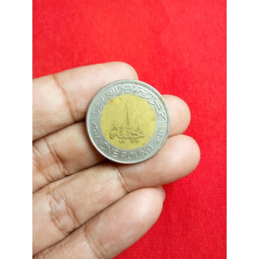 Coin 1 Pound Mesir (Bimetal)