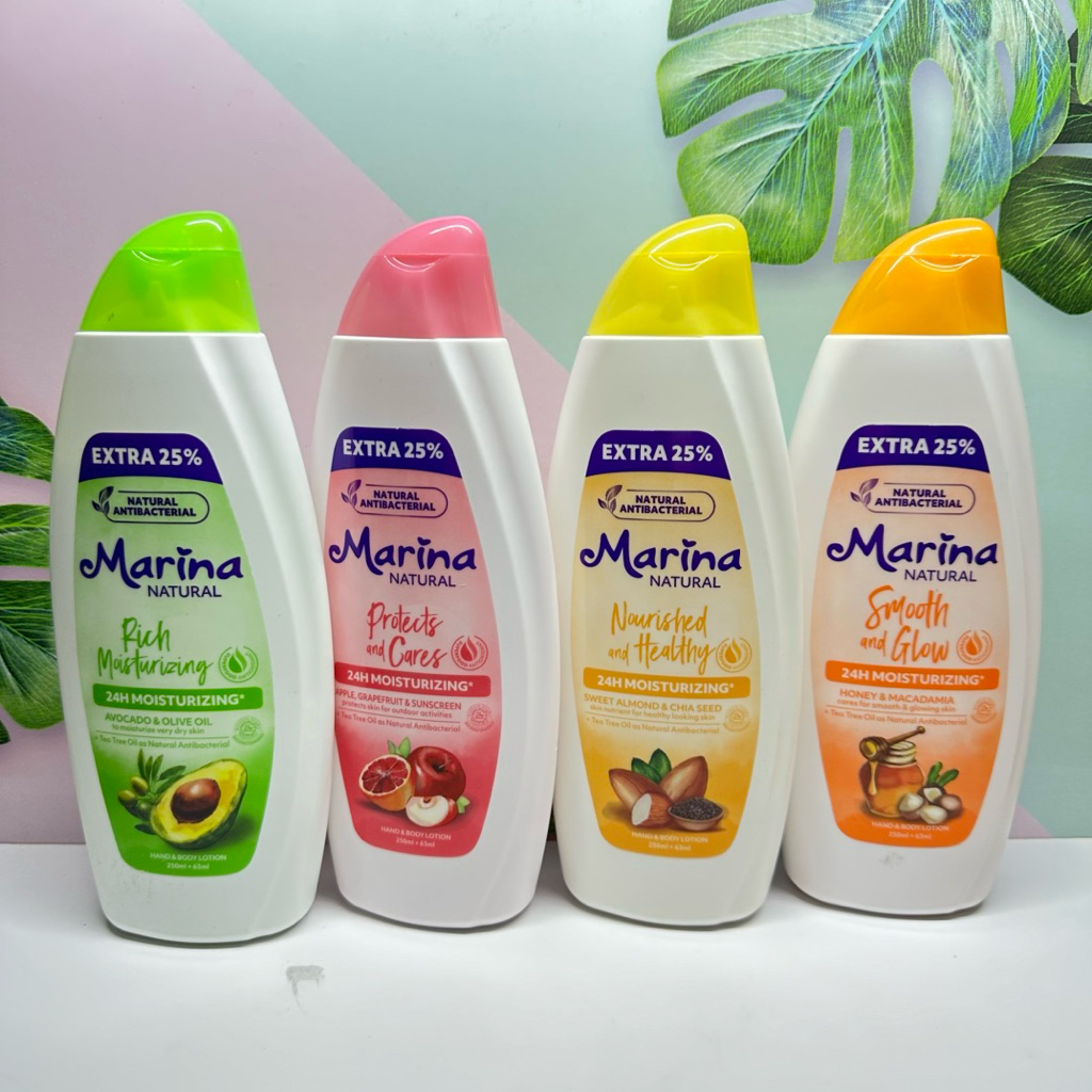 Marina natural hand and body lotion 250gr ukuran besar