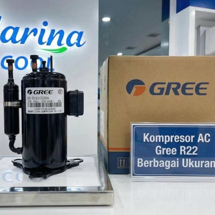 Kompresor AC Gree R22 1 - 2,5 PK Original (Landa QX-B172) - Compressor Outdoor Mesin Outdoor Tembaga