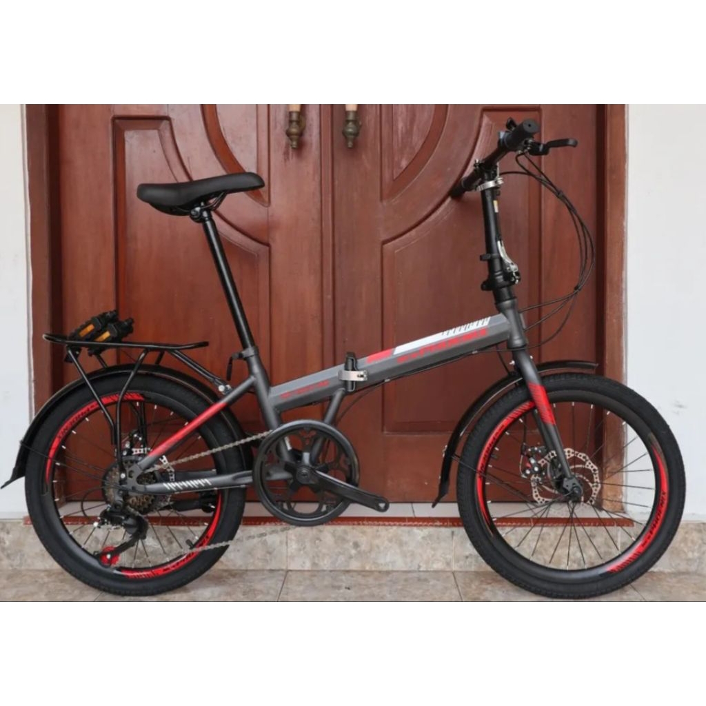 SEPEDA LIPAT PHOENIX 20 INCH CAKRAM TERBARU 7SP PROMO