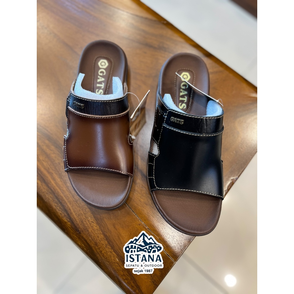 GATS LG 113 Asli - Sandal Kulit Gats LG113 - Sandal Selop Kulit Asli Gats LG 113 - Sandal Kulit Pria