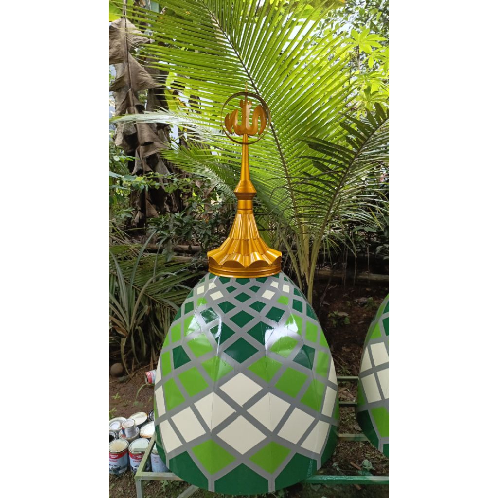 kubah Masjid motif elegan 80 cm