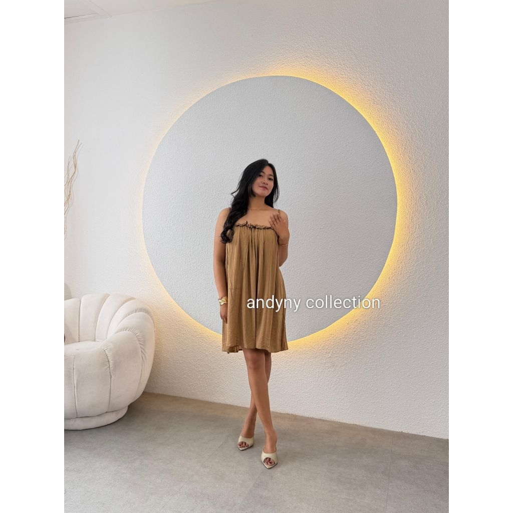 Daster Lobek pendek tali satu polos