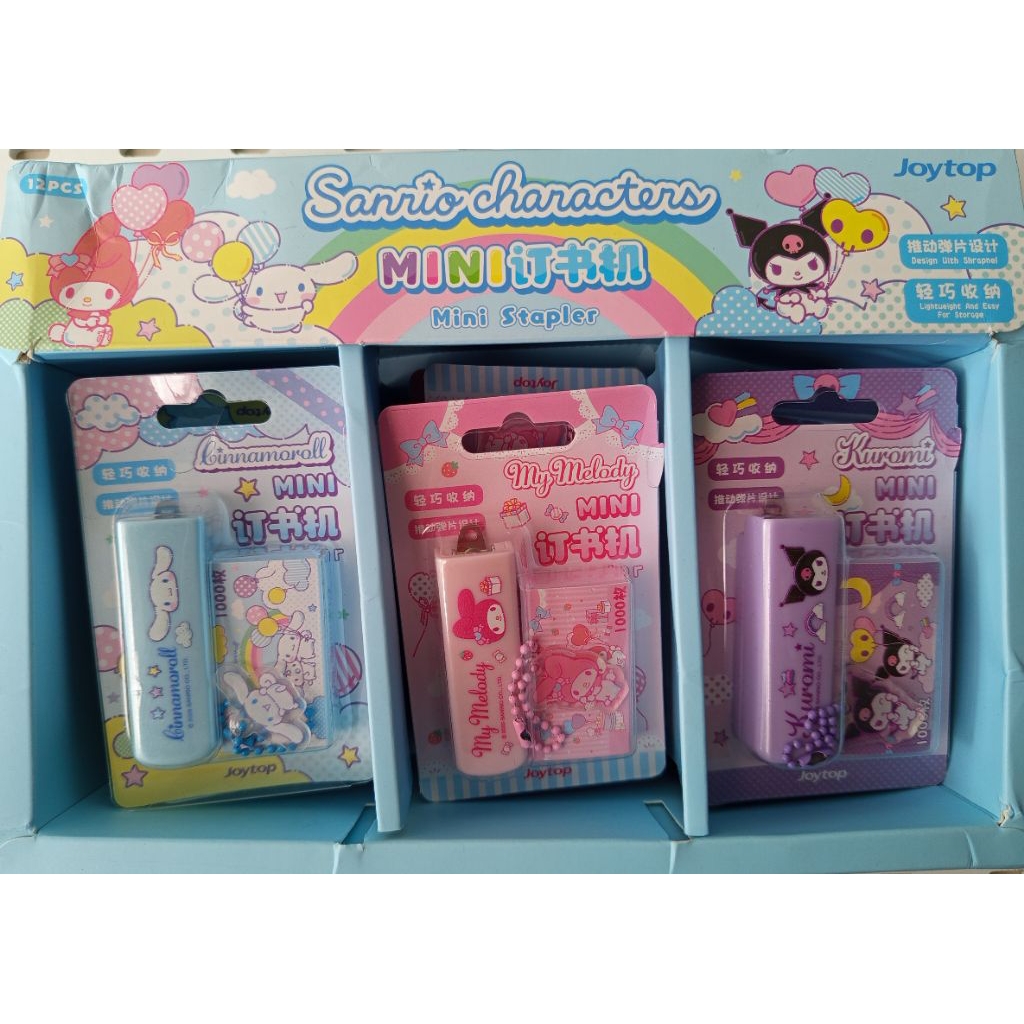 Staples Mini Karakter Sanrio ( Cinnamoroll, My Melody, dan Kuromi ) Original