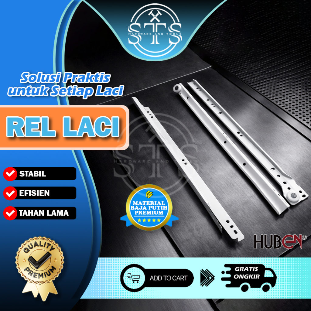 STSHARDWARE REL LACI  [[ HUBEN ]]/ REL LACI GESER / REL LACI RODA / REL LACI HUBEN 30CM - 50CM