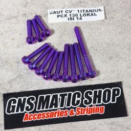 Baut cvt titanium pcx 150cc / adv 150 baut titanium cvt motor pcx 150 lokal baut cvt adv 150cc  isi 