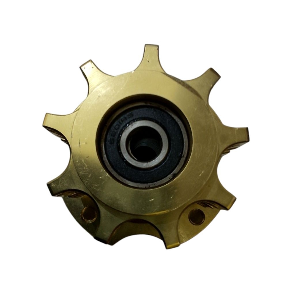 TROMOL FRONT HUB TRUSTI TRASTI BECAK GOLD V1 BEAT VARIO 110 125 150 160 SUPRA REVO PCX UNIVERSAL HOM