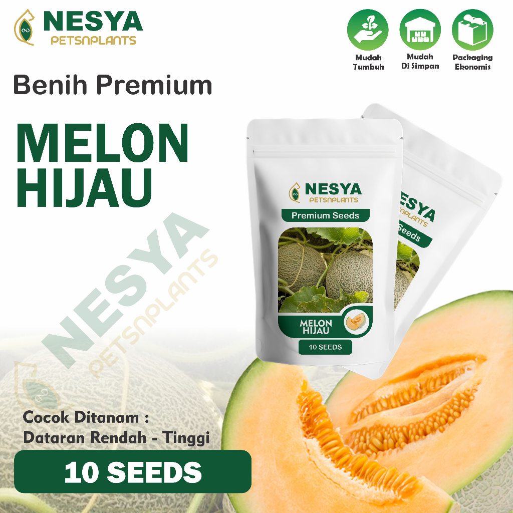 Benih Melon Biji Buah Melon 10 Biji