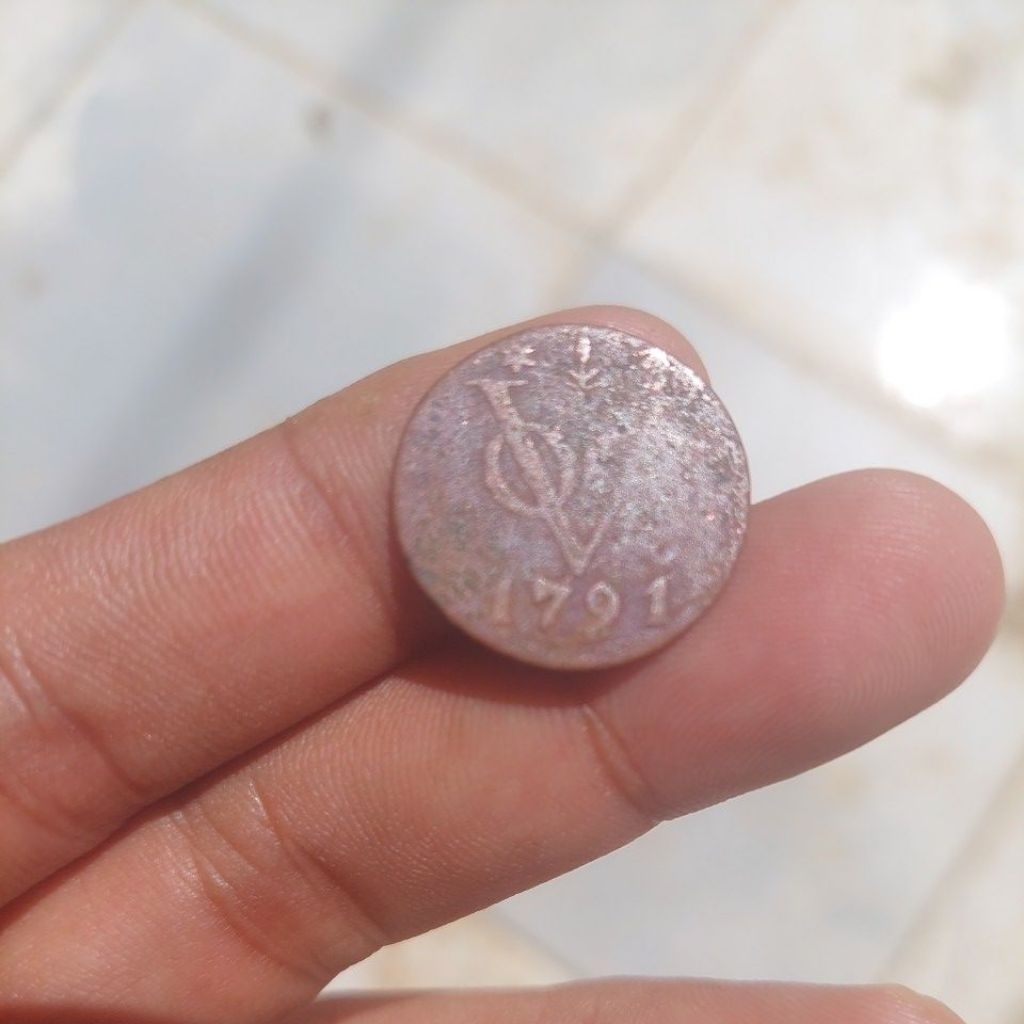 Koin VOC gelderland 1791 vf ori