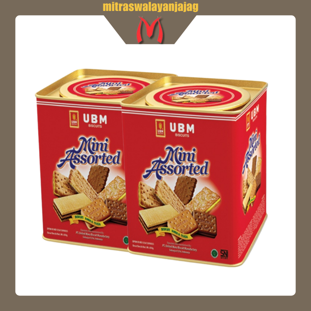 [Satuan & DUS] UBM Mini assorted Kemasan 830gr | Kue Lebaran | Kue Kering |