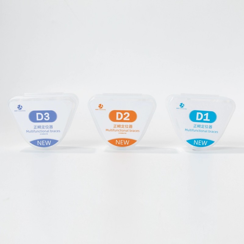 3Pcs/Set Behel Gigi Transparan Tak Terlihat / Behel Kawat Gigi Transparan / Allignment Orthodentic
