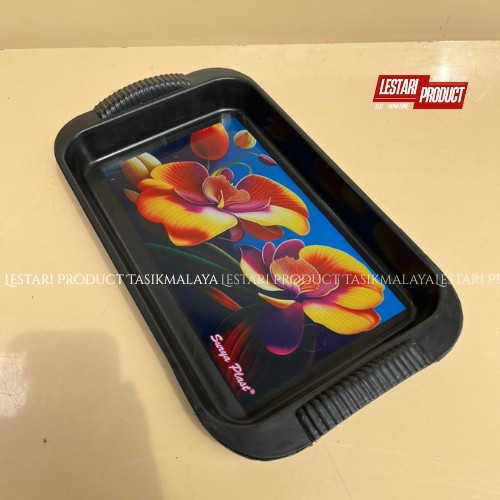 ( 6 PCS ) BAKI SEGI TALAM HITAM | BAKI PLASTIK | BAKI NAMPAN HITAM | BAKI JADUL | BAKI UNTUK SUGUHAN