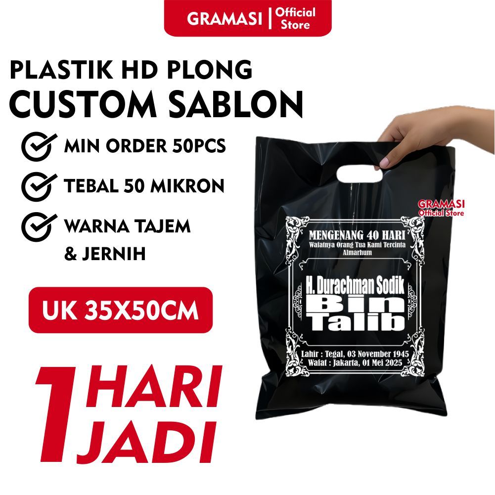 [FREE DESIGN] Plastik Sablon Plong Olshop / Plastik Sablon Onlineshop, Plastik Sablon Packing,