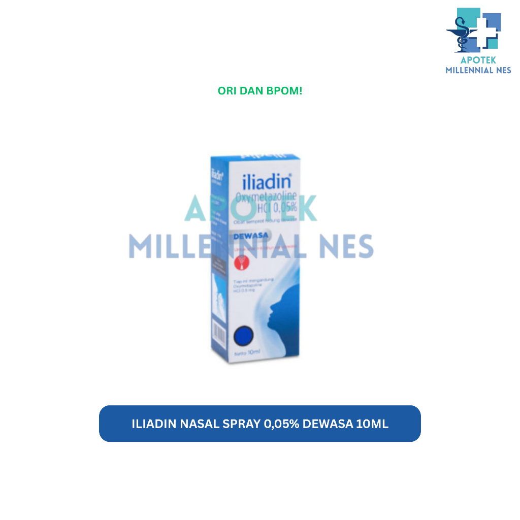 ILIADIN DEWASA 0.05% SPRAY 10 ml - REDAKAN HIDUNG TERSUMBAT - SEMPROTAN