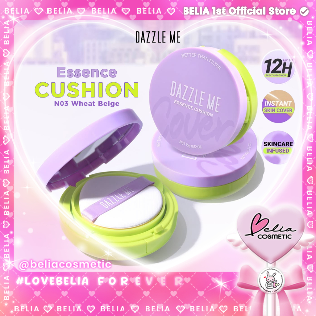 ™ BELIA ™ DAZZLE ME Better Than Filter Maxnificent Essence Cushion N03 Wheat Beige | Matte Finish