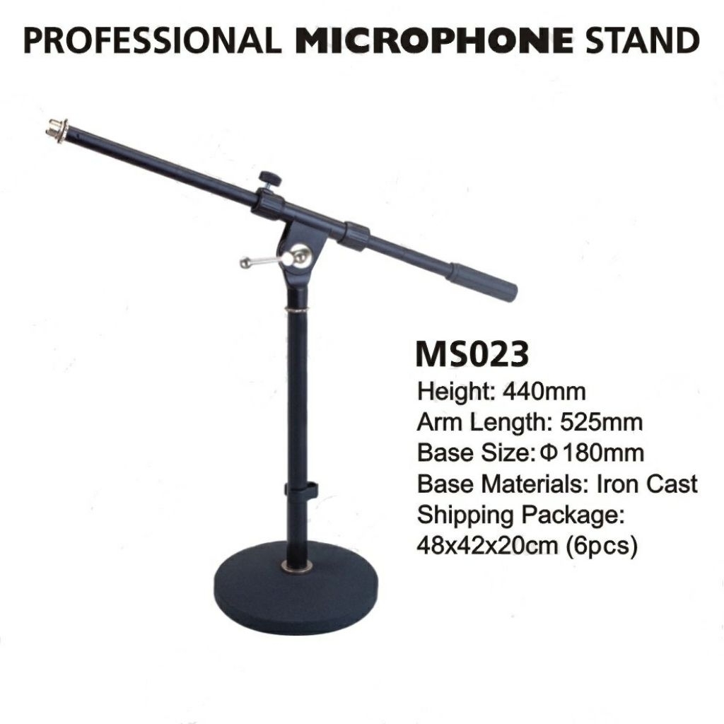 Superior Professional Microphone Stand MS023 – Stand Mic Besi Kokoh, Stabil & Profesional