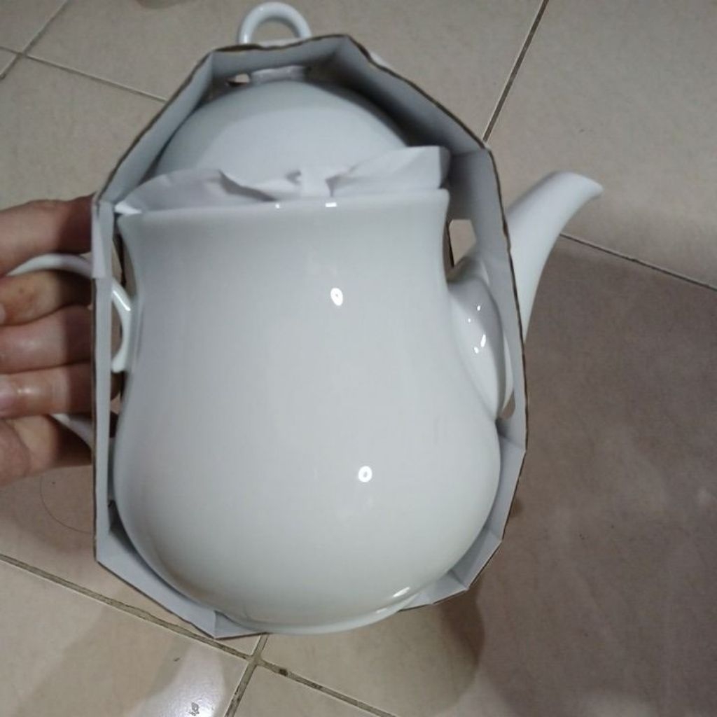 Teko keramik Teh tea ocha Poci aman microwave 1200ml chinese tea pot