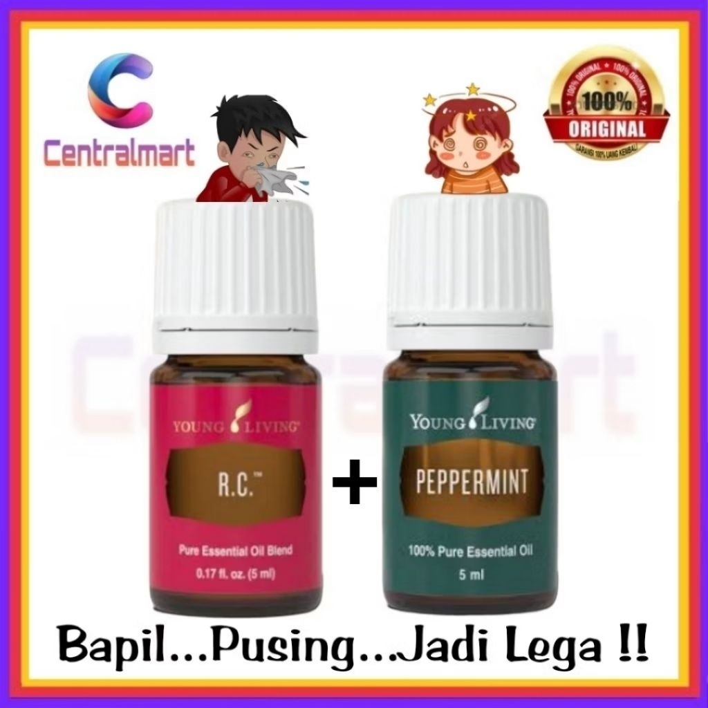 Siap Kirim Paket Bapil Young Living RC+Peppermint Essential Oil 5ml