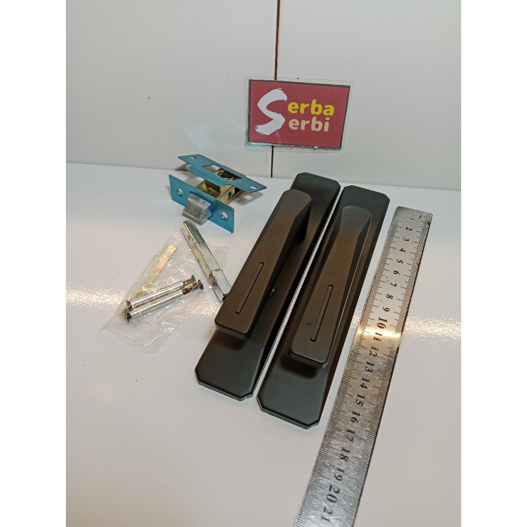 *TANPA BODI KUNCI ALMA*Kunci pintu aluminium handle+anak kunci