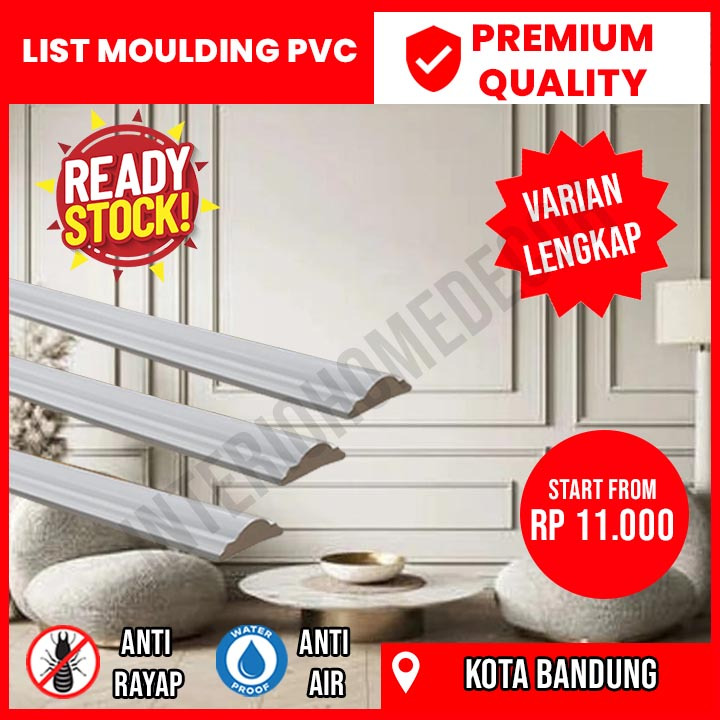 List Wall Moulding PVC - List Dinding / Lis Profil Dinding