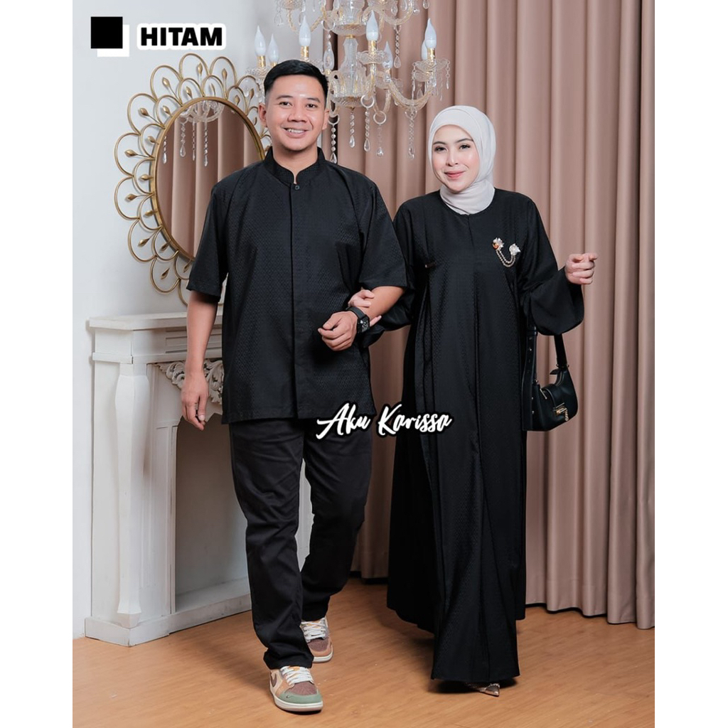 Gamis Karissa | Couple Mahesa Series | Sabrina Premium Fasion Lebaran 2026 Kekinian Terbaru Terviral