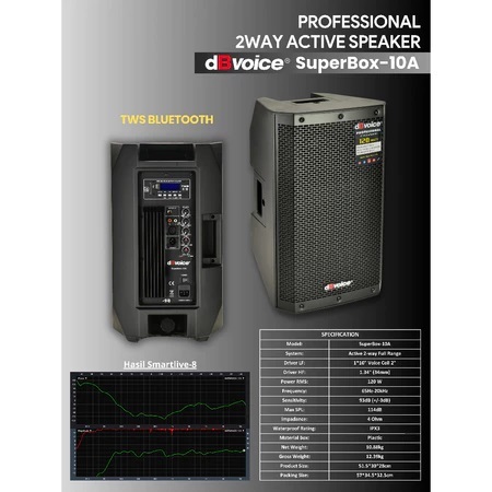 Speaker Aktif dBvoice SuperBox-10A Speaker 10 inch Aktif