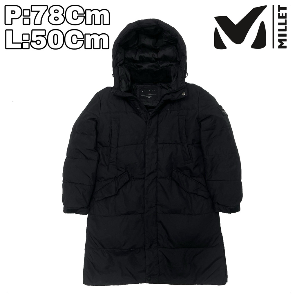JK44 Jaket Long Bulang Outdoor Anak 8 Tahun Millet Winter  Bulu Angsa Tebal Musim Dingin Hiking Pend