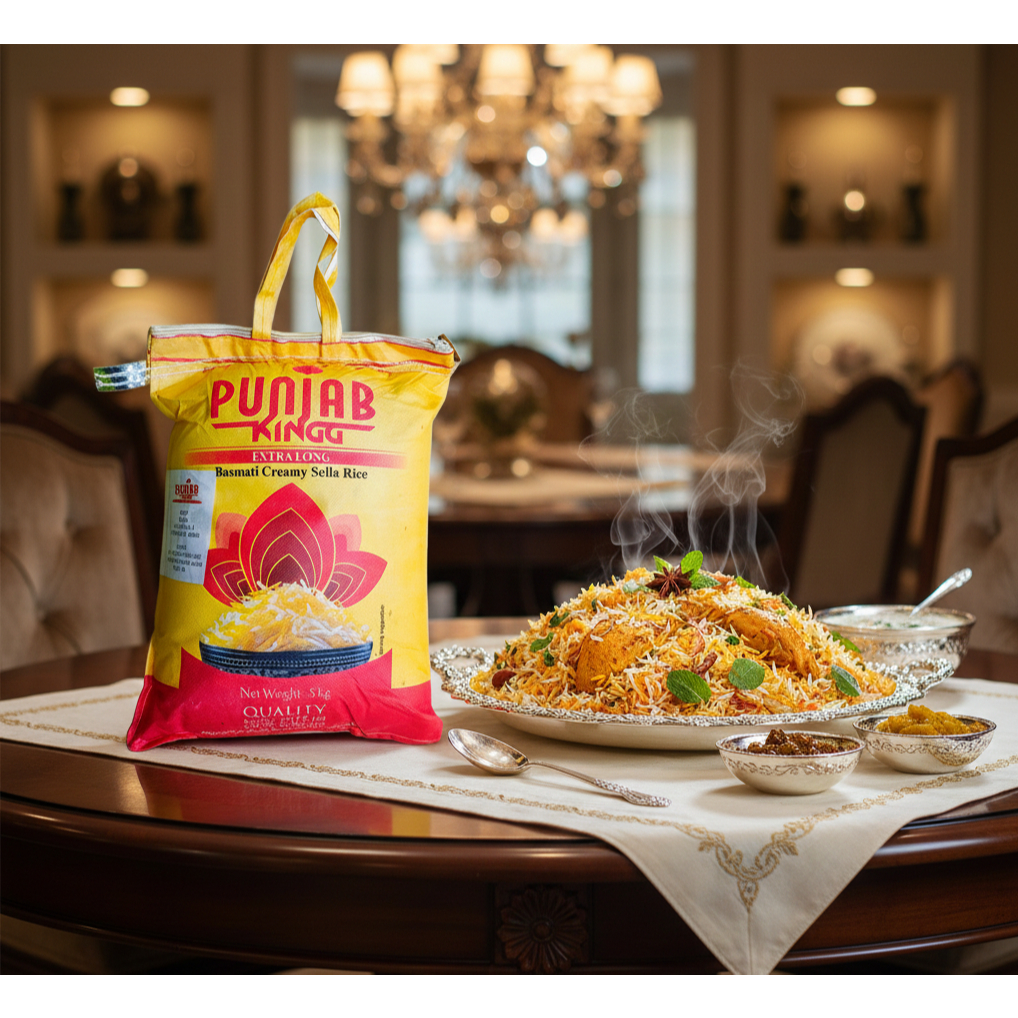 Beras basmati PUNJAB KING kemasan asli 5kg Original Basmati King Of Punjab