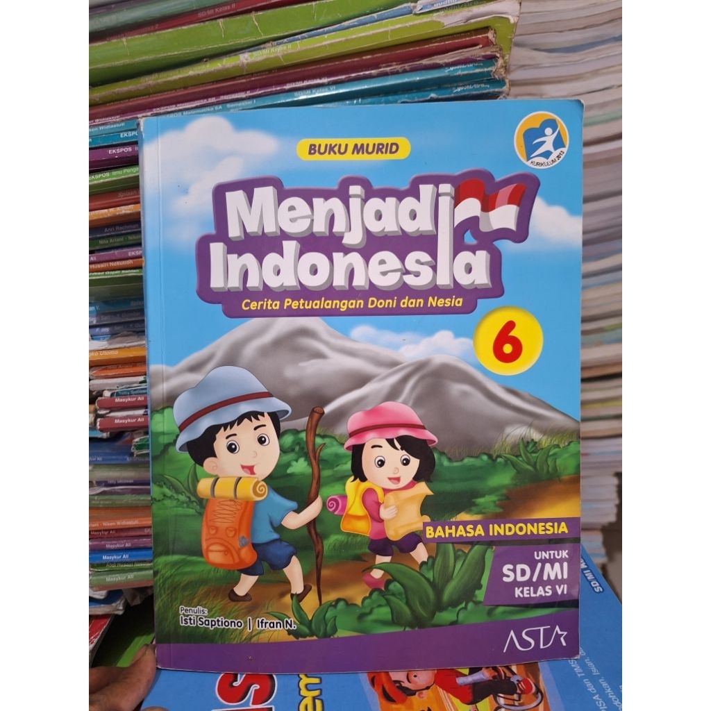 buku menjadi Indonesia 6 untuk kelas 6/VI sd mi