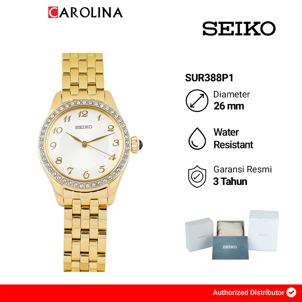 Jam Tangan Wanita Seiko Classic SUR388P1 Discover More White Dial Rose Gold Tone Stainless Steel Str