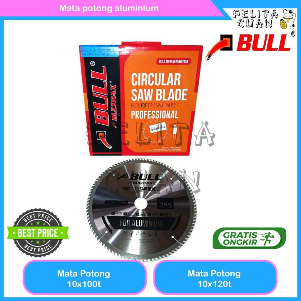 Mata Potong Aluminium 10 inch x 120T Circular saw blade