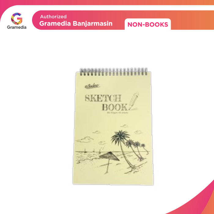 Gramedia Banjarmasin - ESTUDEE SKETCHBOOK B5 110GSM 45SHT PORTRAIT UPPER RING