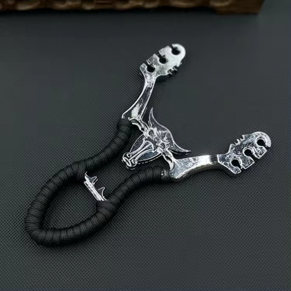 Ketapel Berburu Panah Wolf Stainless Steel Ketapel Outdoor Bahan Kokoh