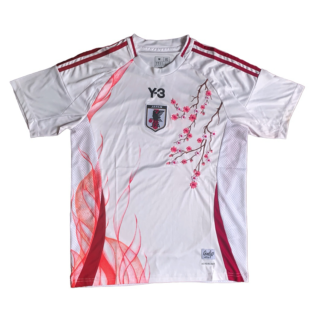 [FANS ISSUE] Jersey Timnas Jepang Away 2024 Bordir Motif Bunga Sakura–Reworked Edition